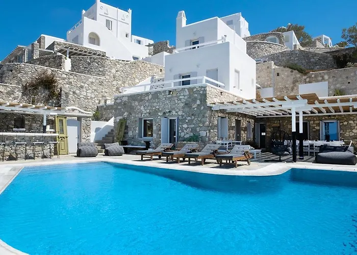 Patron 1 & 2 Pool Sunset Villas- Seven Bedrooms & Six Bedrooms * Mykonos Town