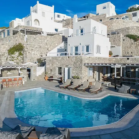 Villa Patron Pool Sunset Mykonos Town