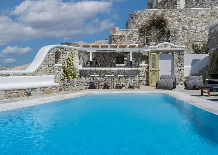 Villa Patron Pool Sunset Mykonos Town
